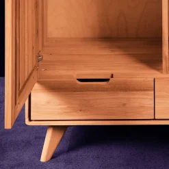 Outlet Wohnen Kernbuche Kleiderschrank mit 2 Türen - Junola