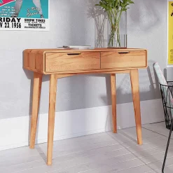 Sale Wohnen Kernbuche Konsolentisch in 90 cm Länge - Junola