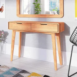 Sale Wohnen Kernbuche Konsolentisch in 90 cm Länge - Junola