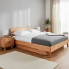 Online Wohnen Kernbuche Massivholz-Einzelbett 190cm lang - Junola