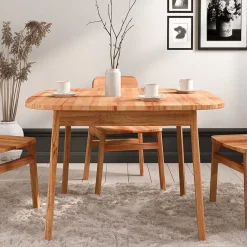 Best Wohnen Kernbuche Tisch mit 100 cm Tiefe - Lana