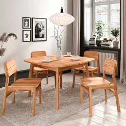 Best Wohnen Kernbuche Tisch mit 100 cm Tiefe - Lana