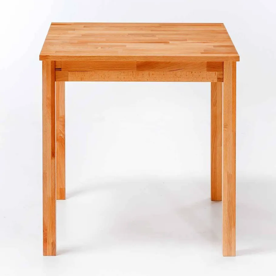 Best Wohnen Kernbuche Tisch mit 70 cm Tiefe - Romana