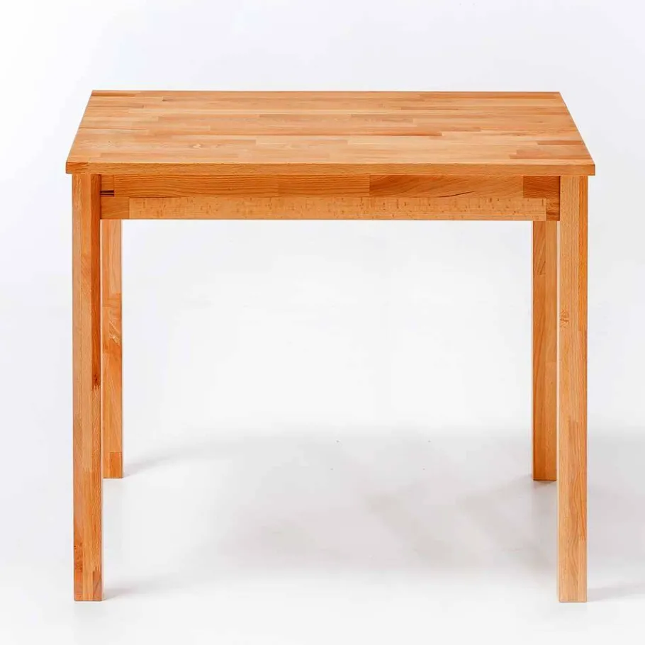 Best Wohnen Kernbuche Tisch mit 70 cm Tiefe - Romana