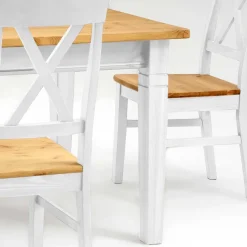 New Wohnen Kiefer Esstisch Sibiuta mit Schubladen
