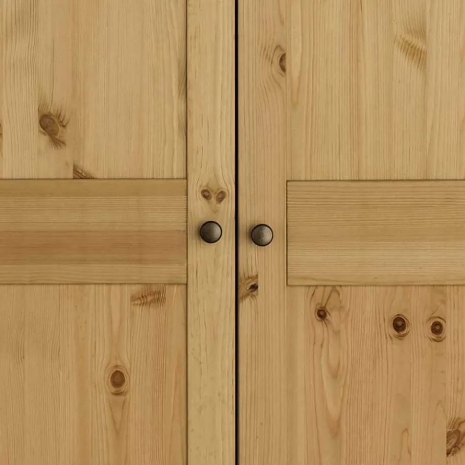 Discount Wohnen Kiefer Kleiderschrank geölt & gebeizt - Zatira