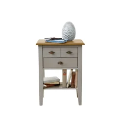 Outlet Wohnen Kiefer Kommode Cempino in Grau