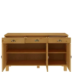New Wohnen Kiefer Massivholz Sideboard im Landhausstil - Marlisa