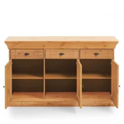 New Wohnen Kiefer-Massivholz Sideboard Piatra im Landhausstil