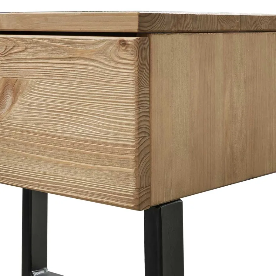 Sale Wohnen Kiefernholz Balkenbett mit LED Licht - Antina
