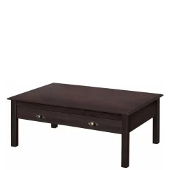 New Wohnen Kiefernholz Couchtisch in Wenge lackiert - Boju