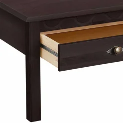 New Wohnen Kiefernholz Couchtisch in Wenge lackiert - Boju