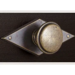 New Wohnen Kiefernholz Couchtisch in Wenge lackiert - Boju