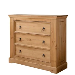 Online Wohnen Kiefernholz Landhaus Kommode mit 42cm Tiefe - Voeca
