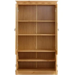 New Wohnen Kiefernholz Vitrine gebeizt und geölt - Goro