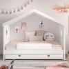 Best Wohnen Kinder Hausbett in Weiß - Grandory