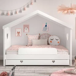 Best Wohnen Kinder Hausbett in Weiß - Grandory