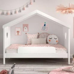 Best Wohnen Kinder Hausbett in Weiß - Grandory