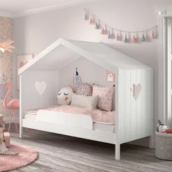 Best Wohnen Kinder Hausbett in Weiß - Grandory