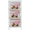 Outlet Wohnen Kinder Regal mit Teddybären - 3 Körbe - Lora