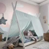 Outlet Wohnen Kinderzimmer Bodenbett im Zelt Design - Polar