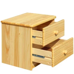 Clearance Wohnen Klassische Holz Nachtkommode aus Kiefer - Kascanu