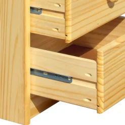 Clearance Wohnen Klassische Holz Nachtkommode aus Kiefer - Kascanu
