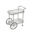 Sale Wohnen Klassischer Servierwagen in Glas & Chrom - Felzon