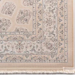 Outlet Wohnen Klassischer Teppich in Hellbraun & Creme & Mehrfarbig - Dortina