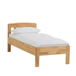 Discount Wohnen Klassisches Holzbett Seriacus mit Kopfteil halboffen