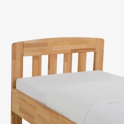 Discount Wohnen Klassisches Holzbett Seriacus mit Kopfteil halboffen