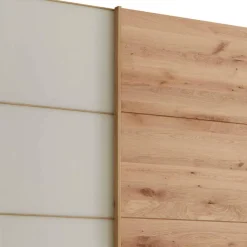 Discount Wohnen Kleiderschrank 250 cm breit mit zwei Höhen - Nikoba
