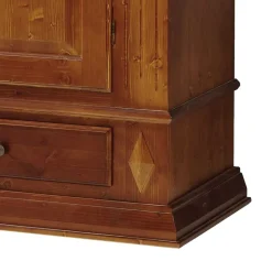 Discount Wohnen Kleiderschrank Gargano in Kirschbaumfarben