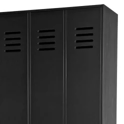 Hot Wohnen Kleiderschrank in Spind Optik aus Holz und Holzwerkstoff - Tivegos