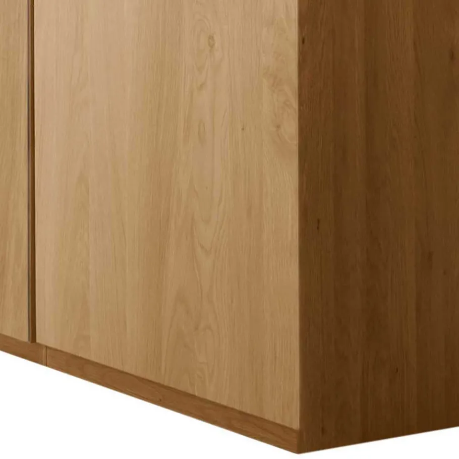 Wohnen Kleiderschrank mit 4 Türen in Eiche - Emdsiva