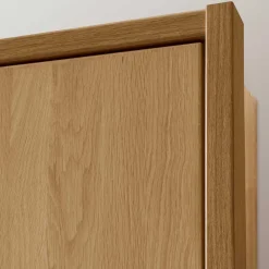 Wohnen Kleiderschrank mit 4 Türen in Eiche - Emdsiva
