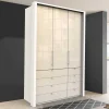 Clearance Wohnen Kleiderschrank mit Gleittür & Schubladen - Zidarie