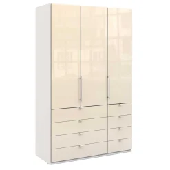 Clearance Wohnen Kleiderschrank mit Gleittür & Schubladen - Zidarie