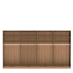 Best Wohnen Kleiderschrank mit Schwebetüren in Dunkelbraun - Vutonia