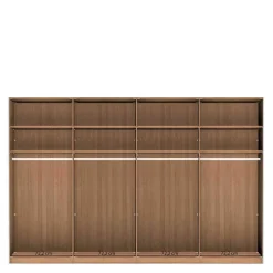 Best Wohnen Kleiderschrank mit Schwebetüren in Dunkelbraun - Vutonia