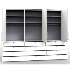 Hot Wohnen Kleiderschrank mit zwölf Schubladen - Donpiave