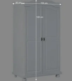 Hot Wohnen Kleiderschrank Nanini in Weiß