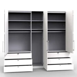 New Wohnen Kleiderschrank Schlafzimmerschrank modern - Tivierto