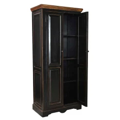 Outlet Wohnen Kleiderschrank Sentiments in Schwarz
