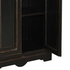 Outlet Wohnen Kleiderschrank Sentiments in Schwarz
