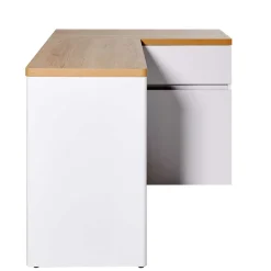 New Wohnen Kleiner Eckschreibtisch mit Stauraum - Xuana