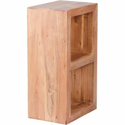 Discount Wohnen Kleines Standregal Vislan aus Holz massiv Akazie natur
