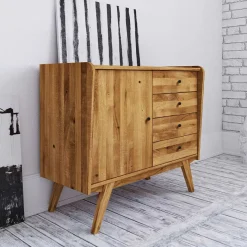Best Wohnen Kombi Holzkommode aus geölter Wildeiche - Hardus