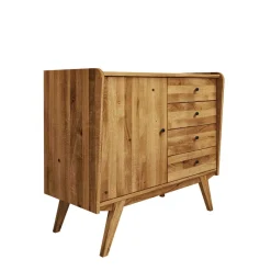 Best Wohnen Kombi Holzkommode aus geölter Wildeiche - Hardus