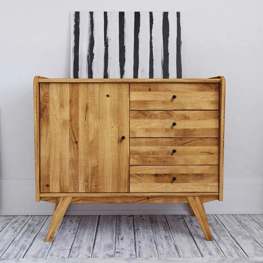 Best Wohnen Kombi Holzkommode aus geölter Wildeiche - Hardus